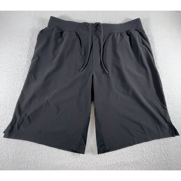 Lululemon Training T.H.E. Linerless Shorts Mens XXL 2XL Black 11" Inseam - Picture 1 of 8